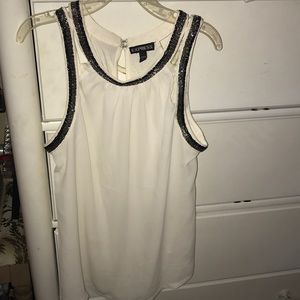 White Sleeveless Blouse